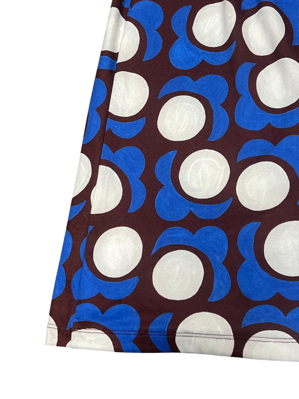 J. McLaughlin Brynn brown & blue malmo poppy lyford jersey shirt dress - Picture 9 of 13